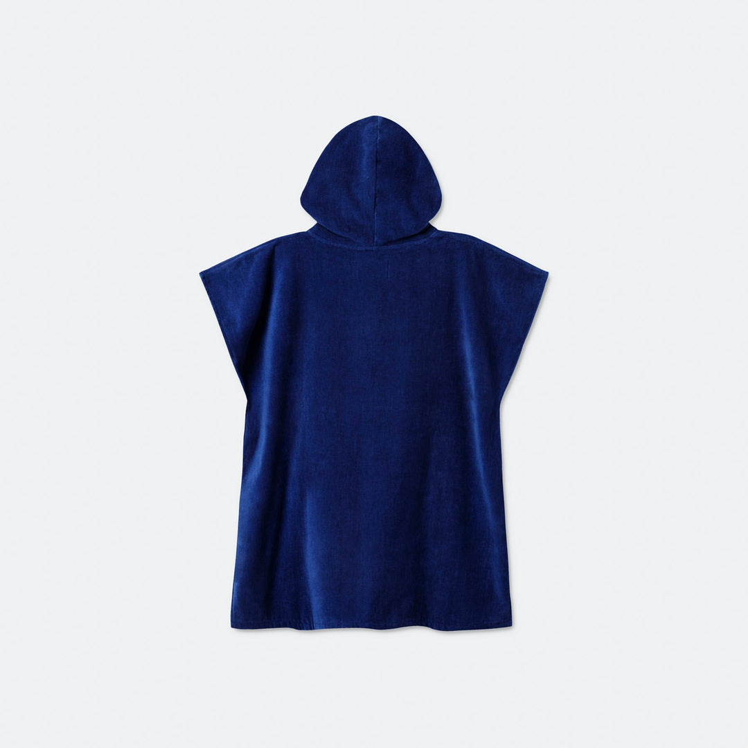 Kids' Navy Towel Poncho