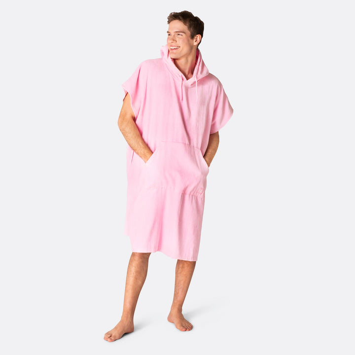 Bubblegum Pink Towel Poncho