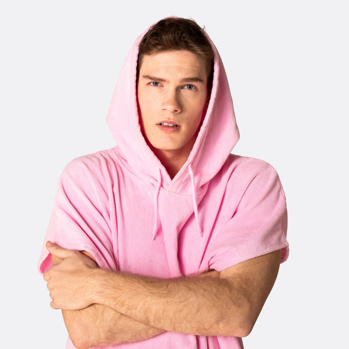 Bubblegum Pink Towel Poncho