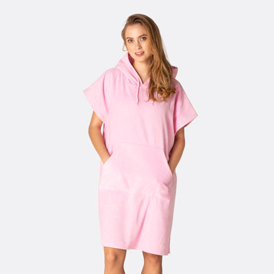 Bubblegum Pink Towel Poncho