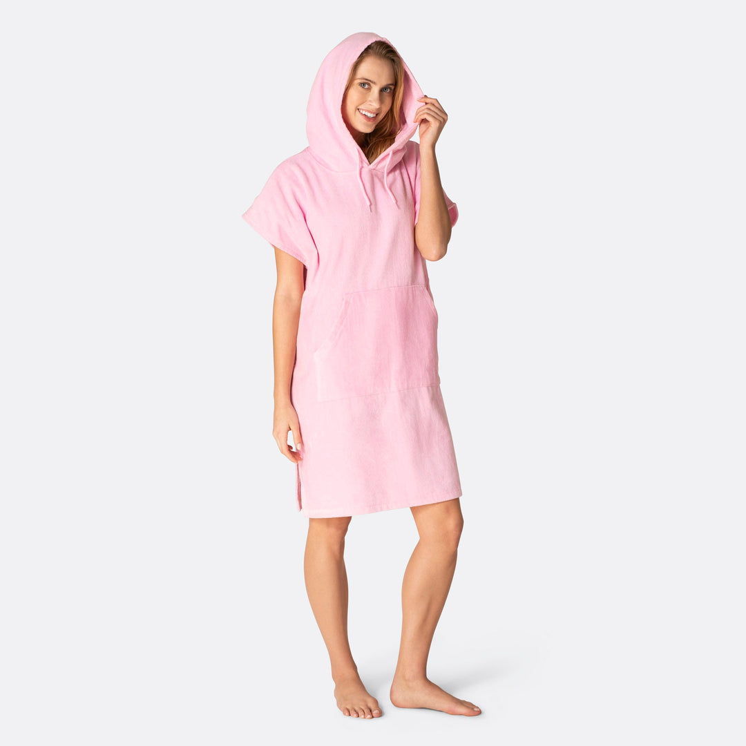 Bubblegum Pink Towel Poncho