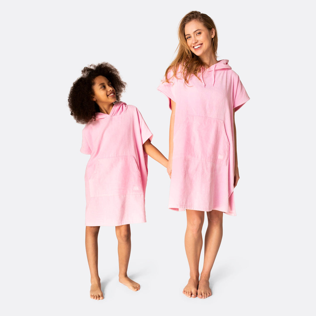 Bubblegum Pink Towel Poncho