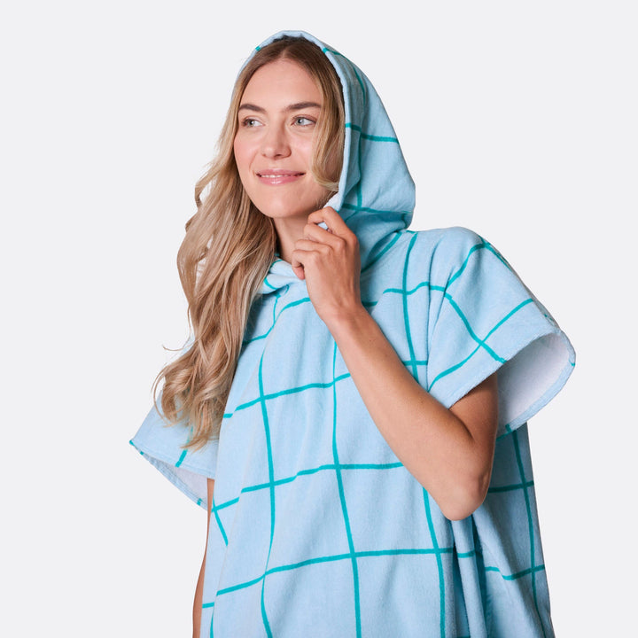 Blue Pool Towel Poncho