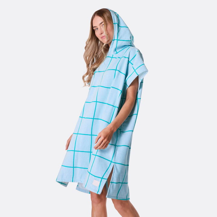 Blue Pool Towel Poncho