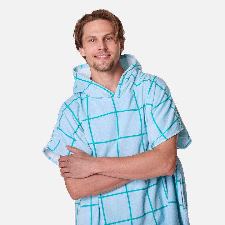 Blue Pool Towel Poncho