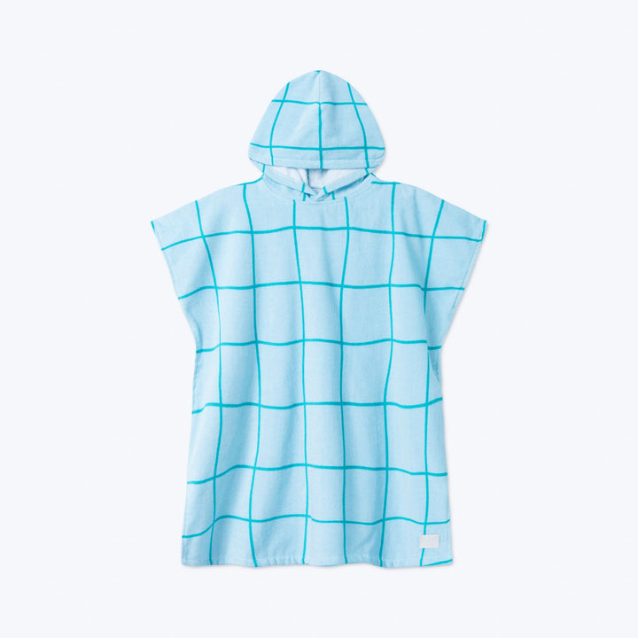 Kids' Blue Pool Towel Poncho