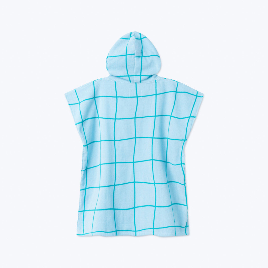 Kids' Blue Pool Towel Poncho