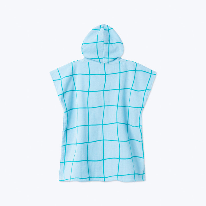 Kids' Blue Pool Towel Poncho