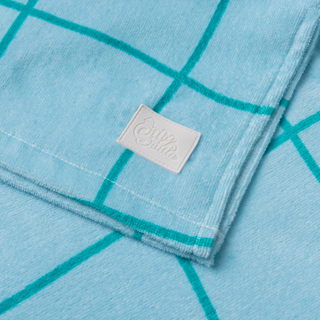 Blue Pool Towel Poncho