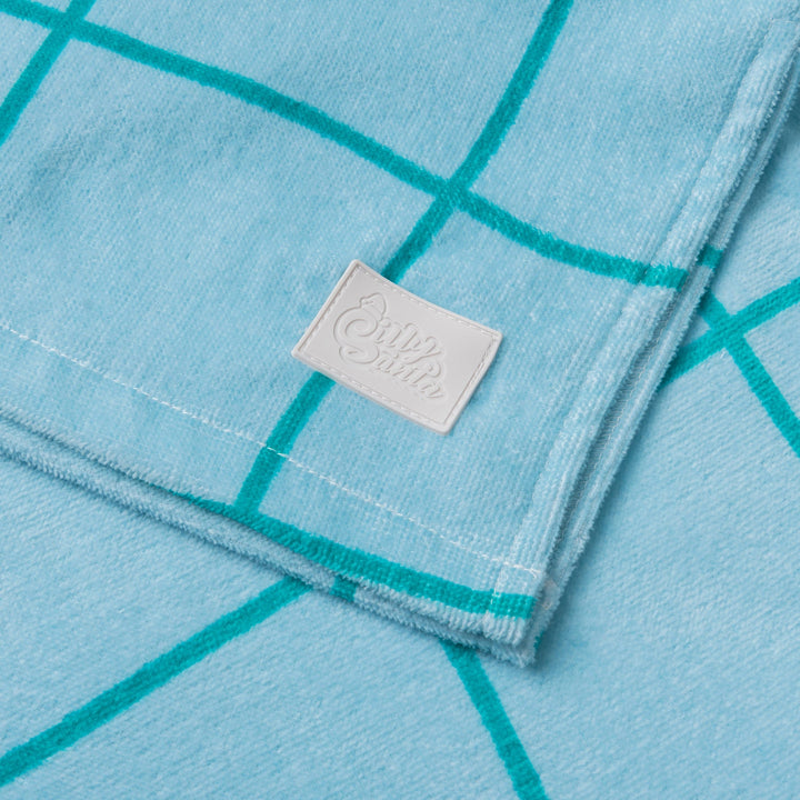 Blue Pool Towel Poncho