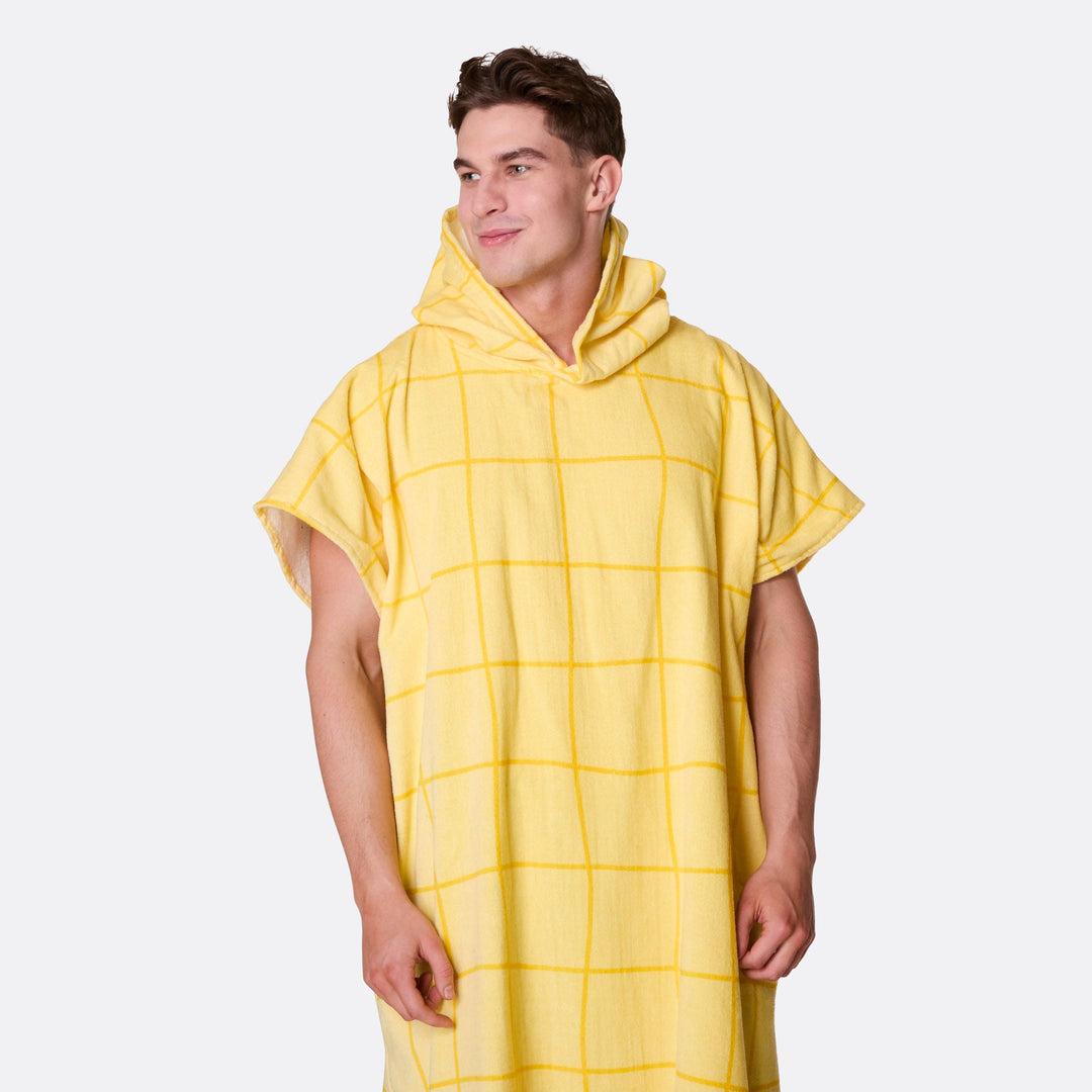 Yellow Pool Towel Poncho