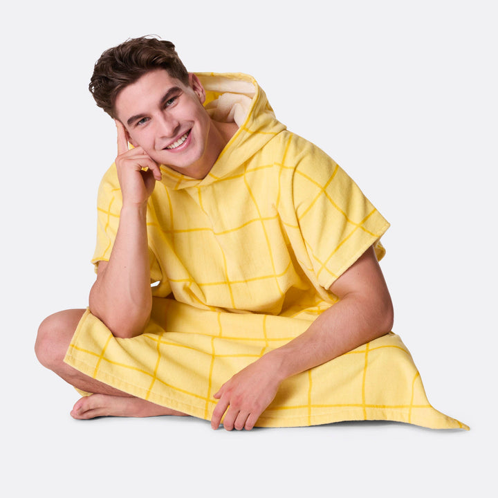 Yellow Pool Towel Poncho