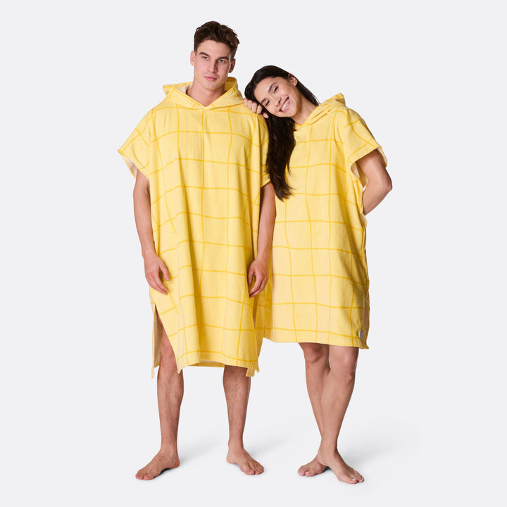 Yellow Pool Towel Poncho