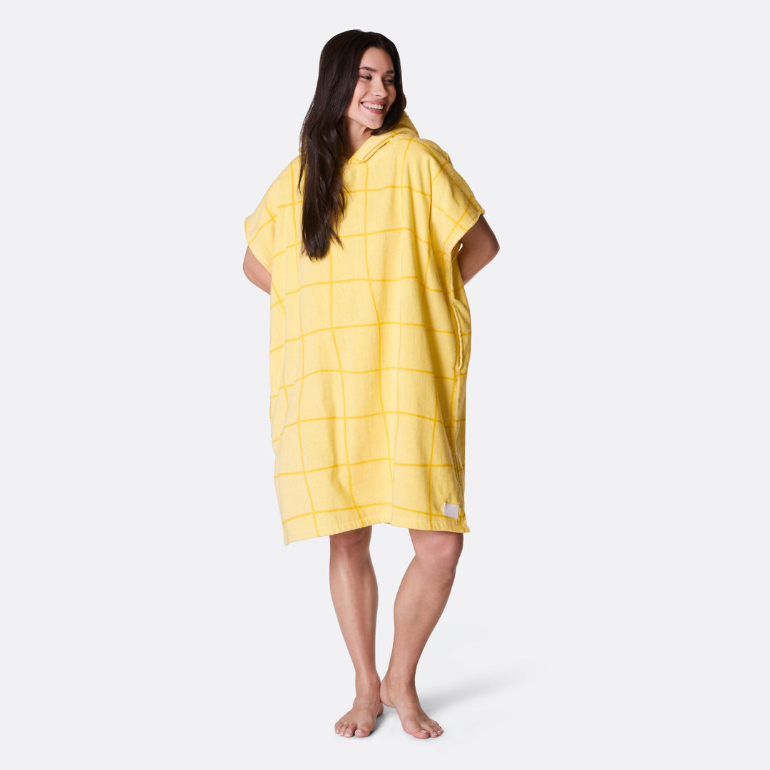 Yellow Pool Towel Poncho