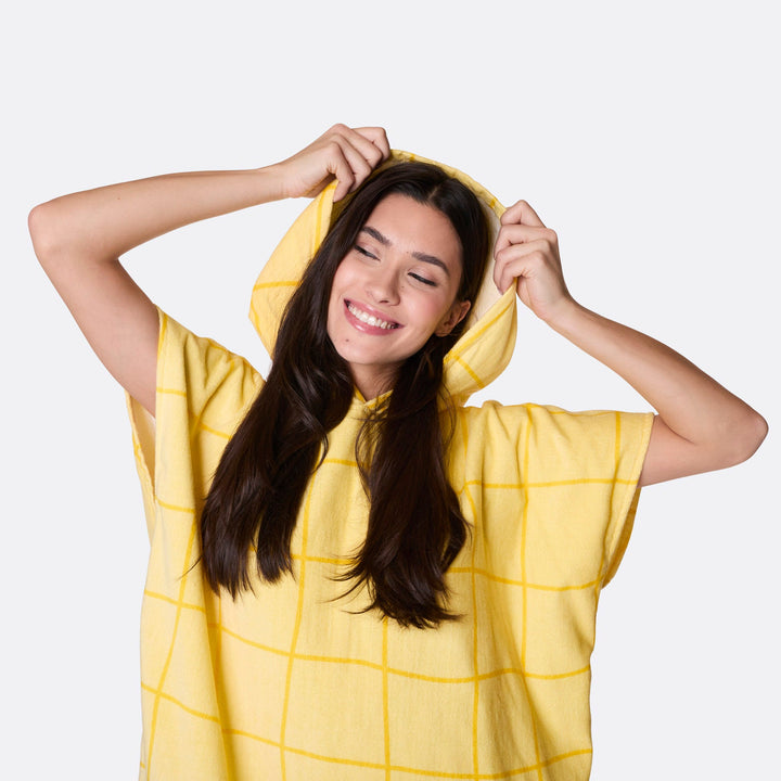 Yellow Pool Towel Poncho