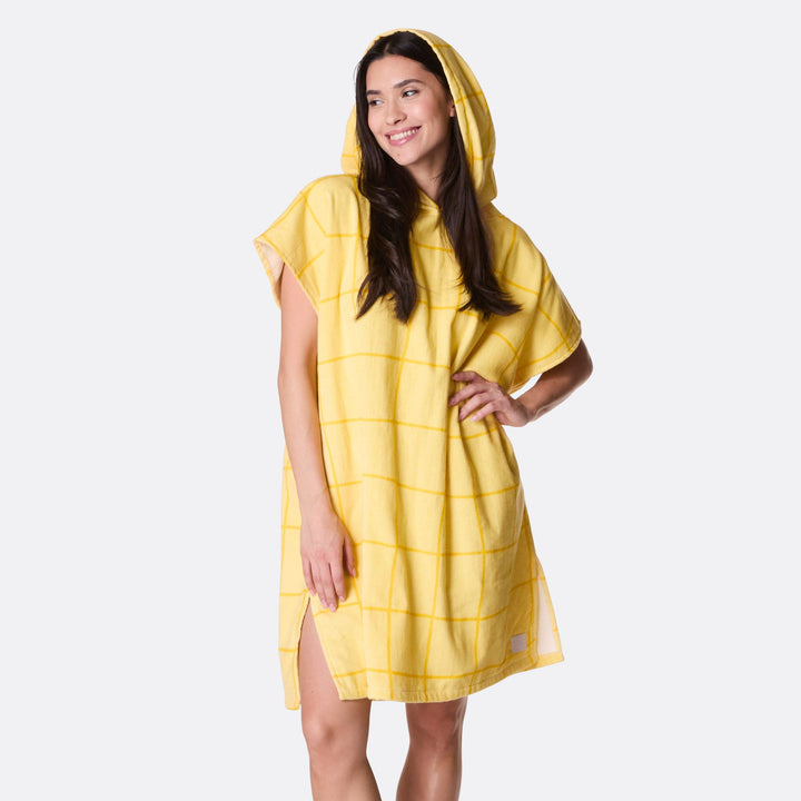 Yellow Pool Towel Poncho