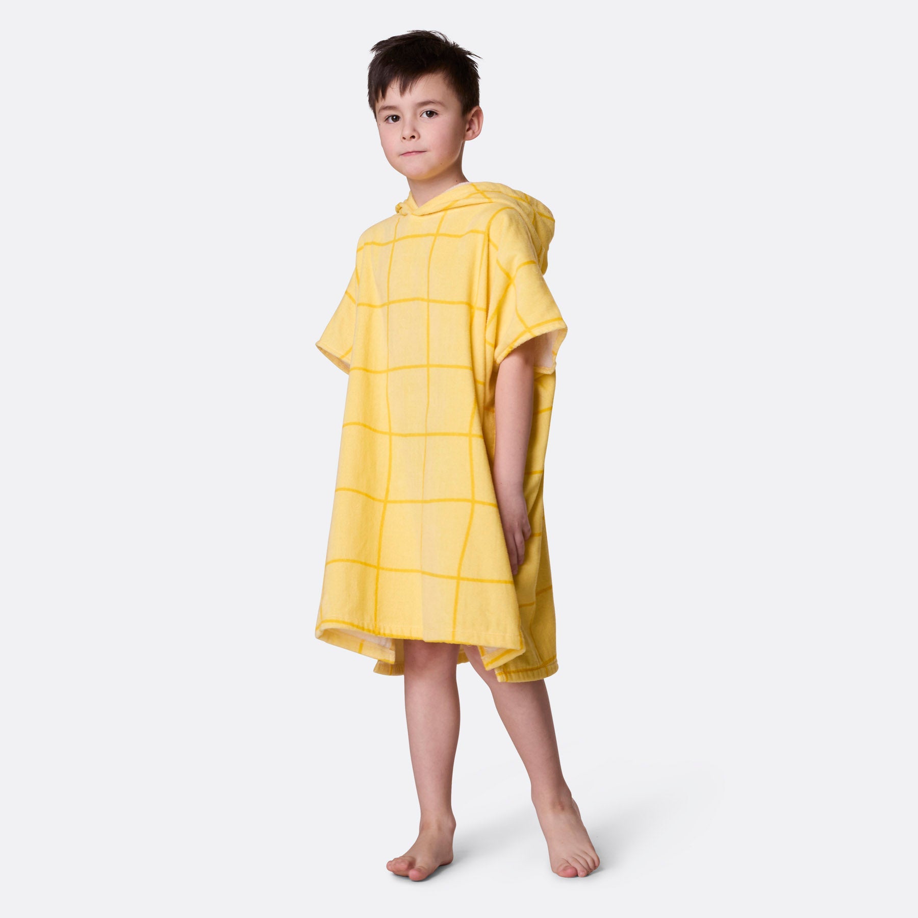 Kids' Yellow Pool Towel Poncho – SillySanta.com