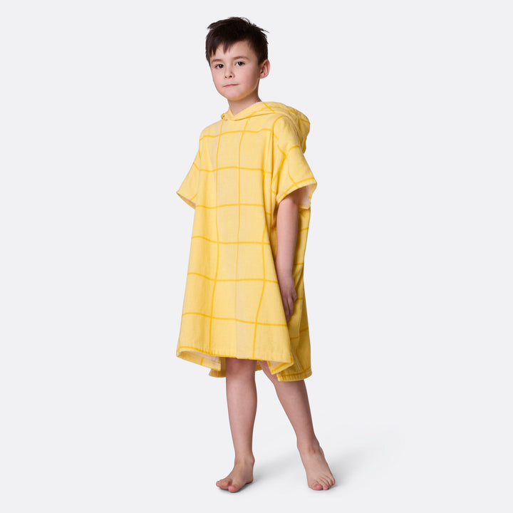 Kids' Yellow Pool Towel Poncho
