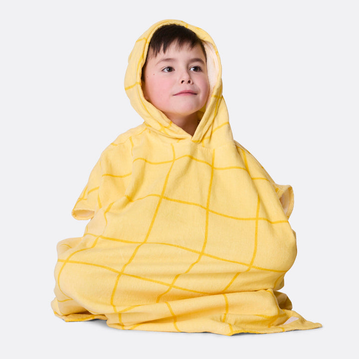 Kids' Yellow Pool Towel Poncho