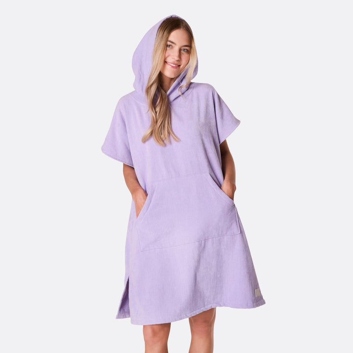 Purple Towel Poncho