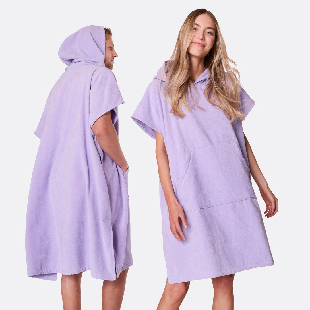 Purple Towel Poncho