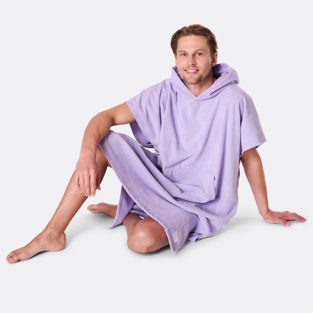 Purple Towel Poncho