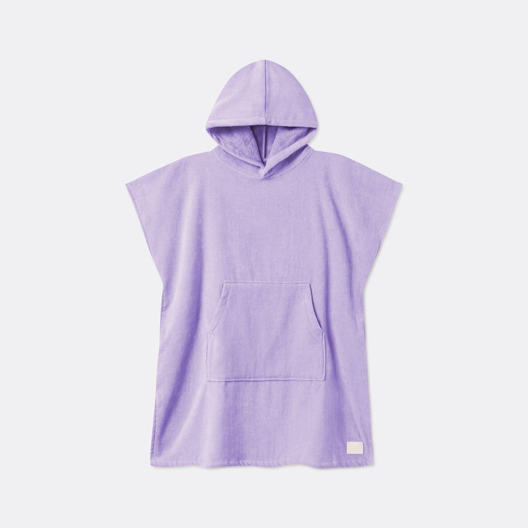 Kids' Purple Towel Poncho
