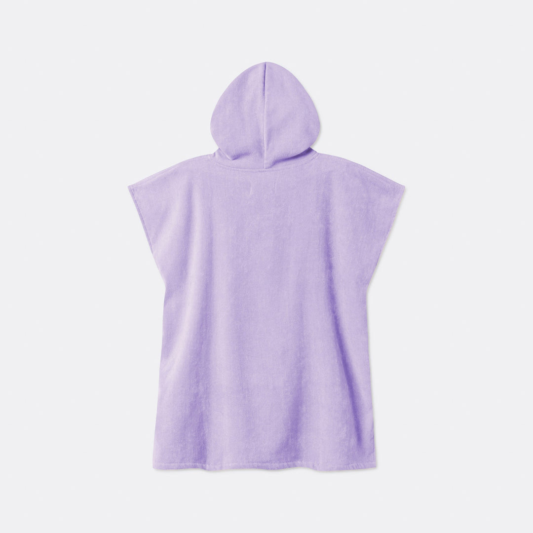 Kids' Purple Towel Poncho