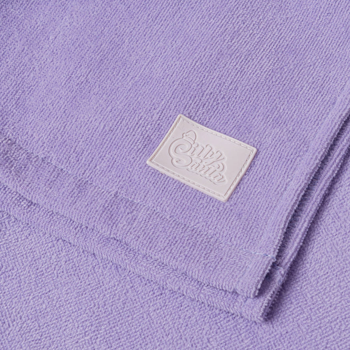 Kids' Purple Towel Poncho