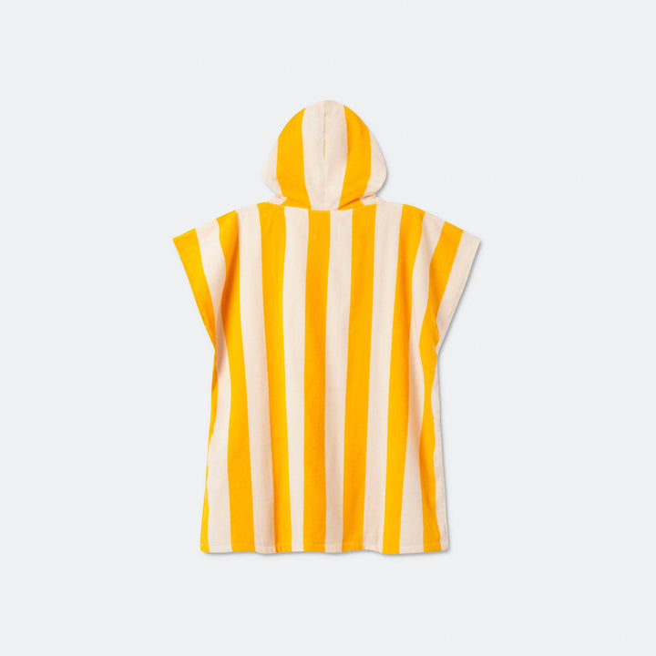 Kids' Striped Yellow Towel Poncho