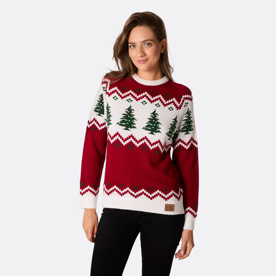 Women's Retro Christmas Tree Christmas Sweater