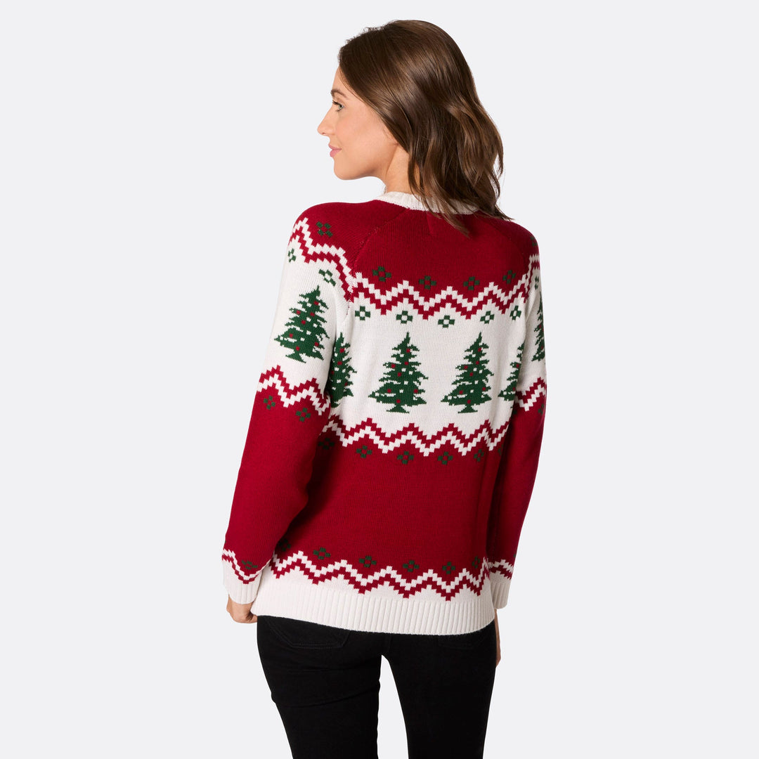 Women's Retro Christmas Tree Christmas Sweater