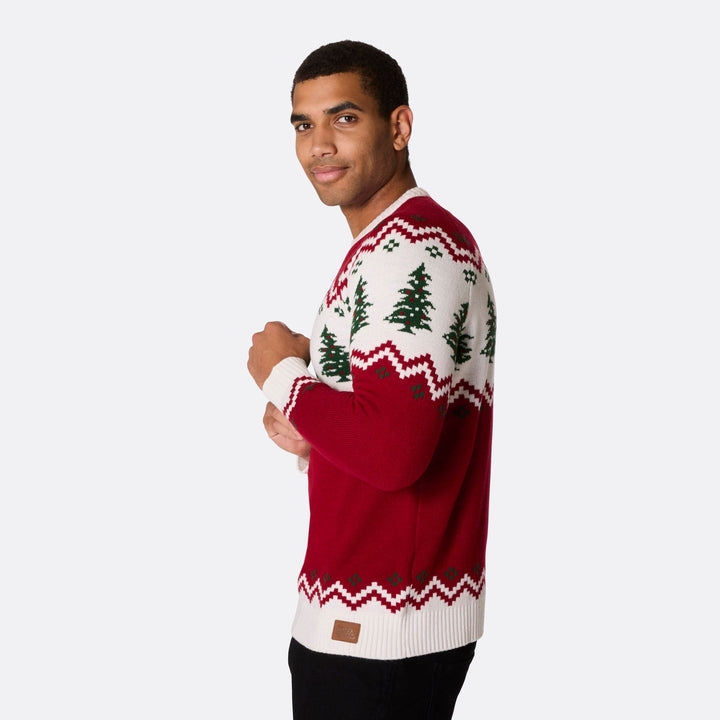 Men's Retro Christmas Tree Christmas Sweater