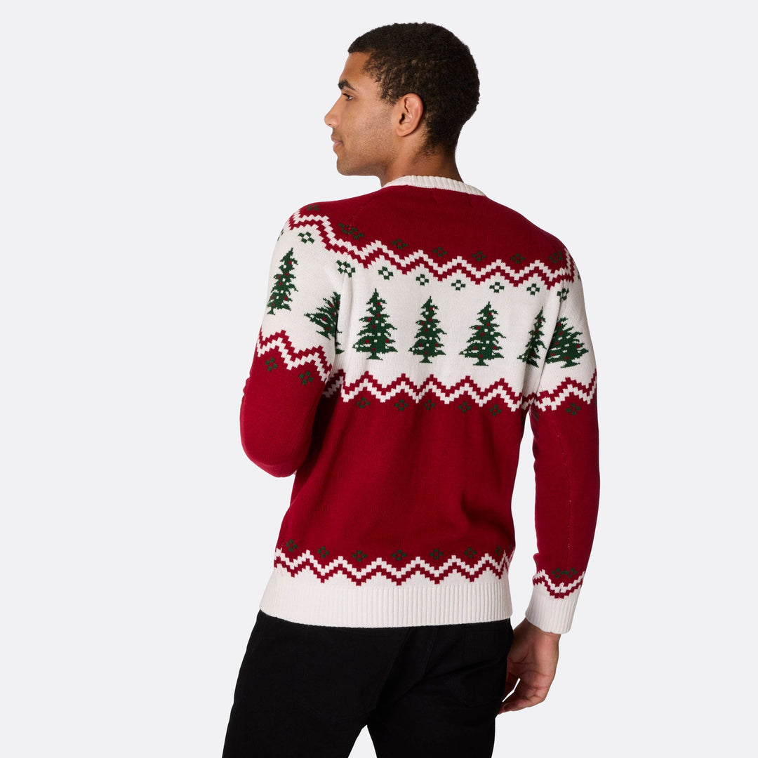 Men's Retro Christmas Tree Christmas Sweater