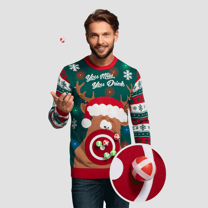 Men's You Miss, You Drink! Christmas Sweater