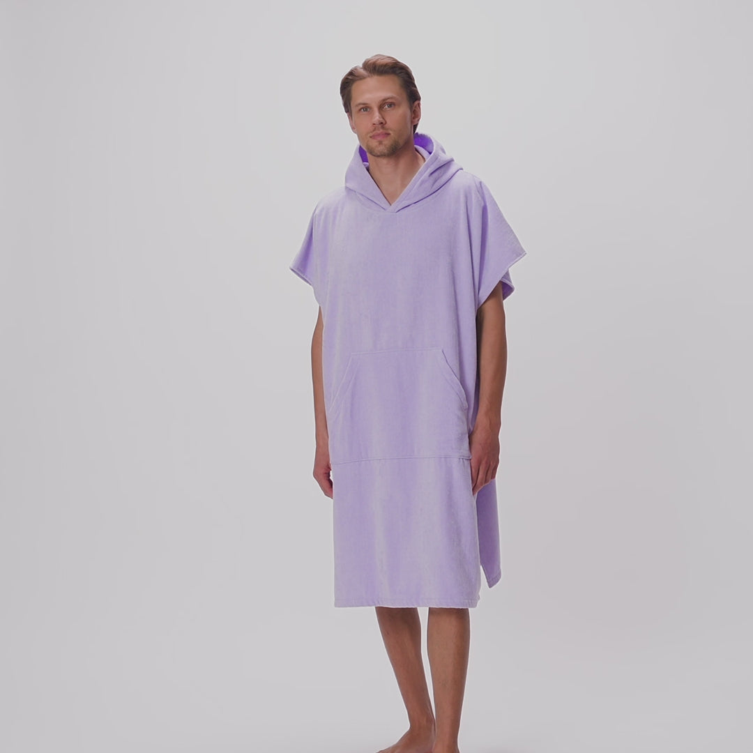 Purple Towel Poncho