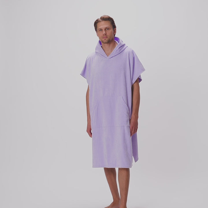 Purple Towel Poncho