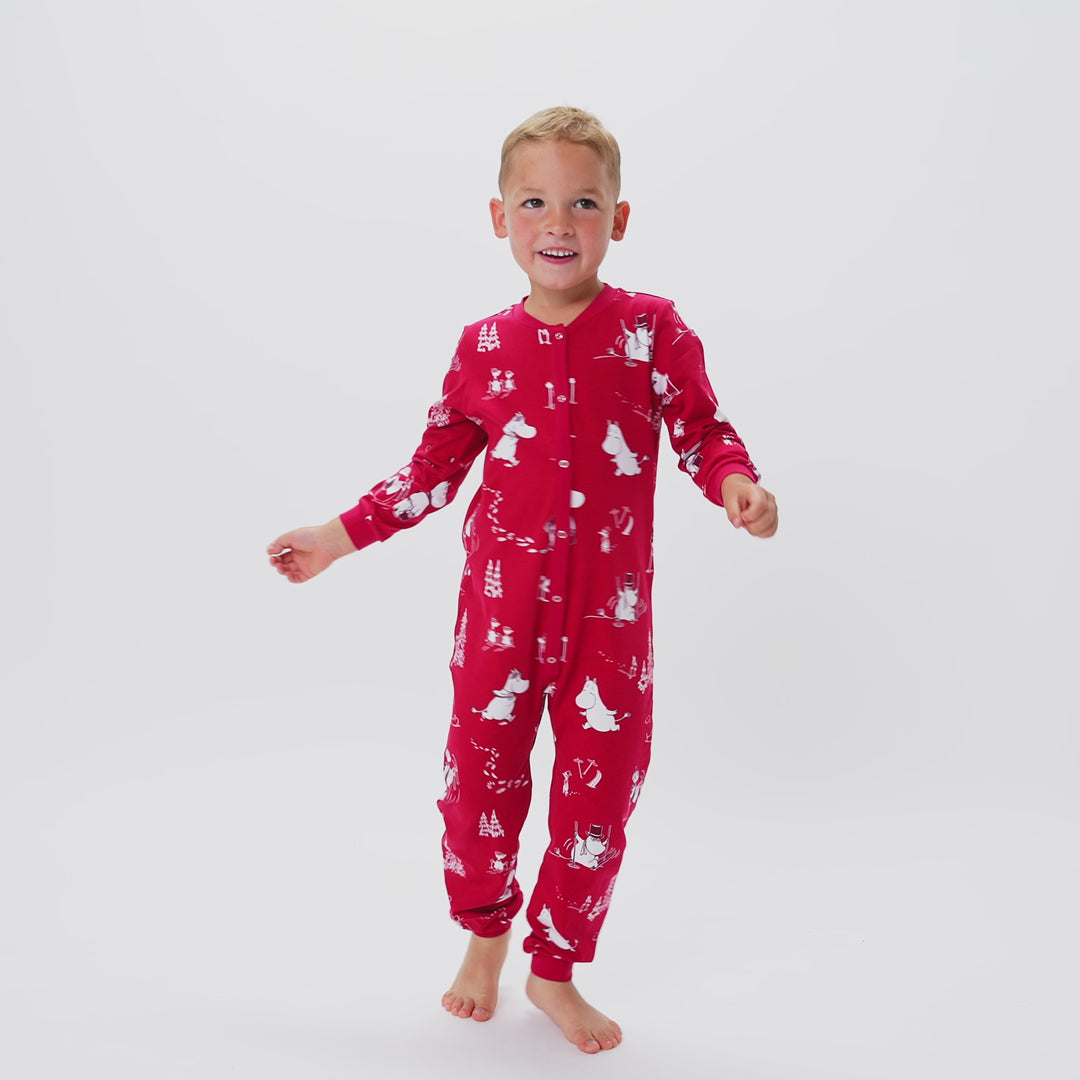 Kids' Moomin Overall Christmas Pyjamas
