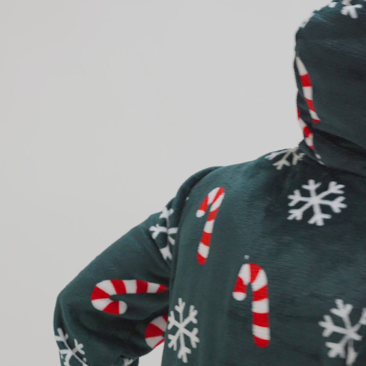 Men's Candy Cane Onesie