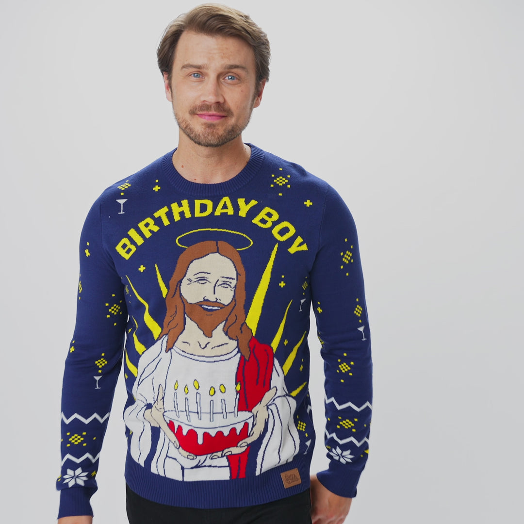 Men's Birthday Boy Christmas Sweater