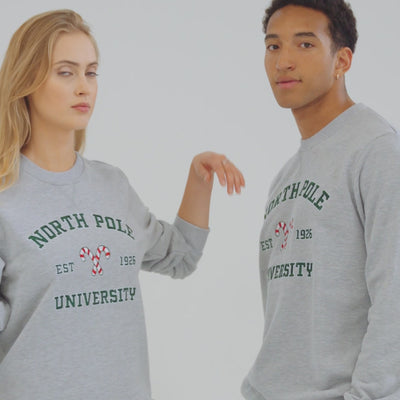 Women's North Pole University Christmas Sweatshirt