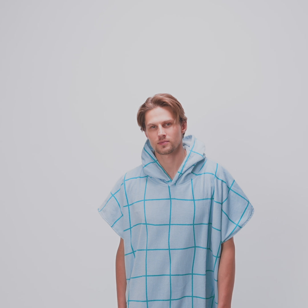 Blue Pool Towel Poncho