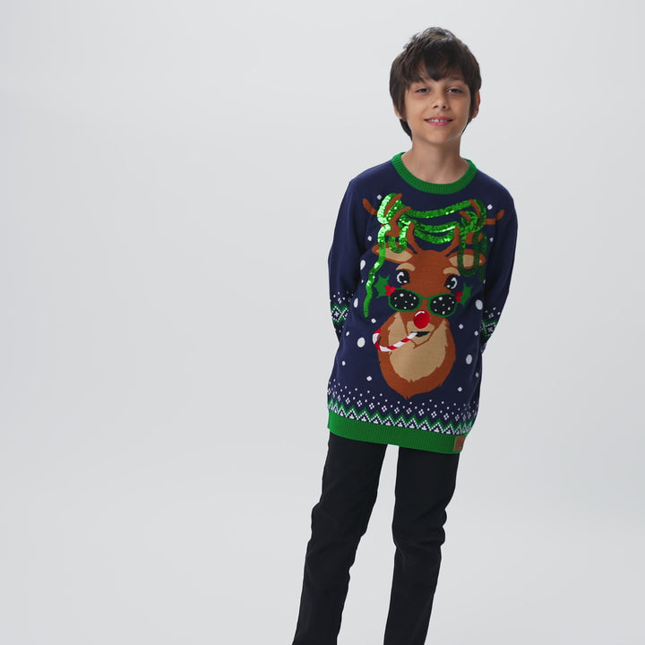 Kids' Rudolph Christmas Sweater