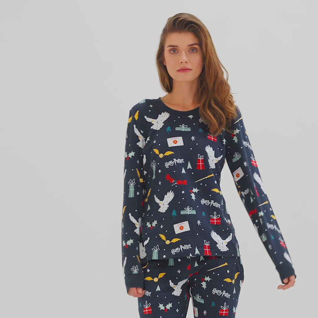 Women's Blue Harry Potter Pyjamas