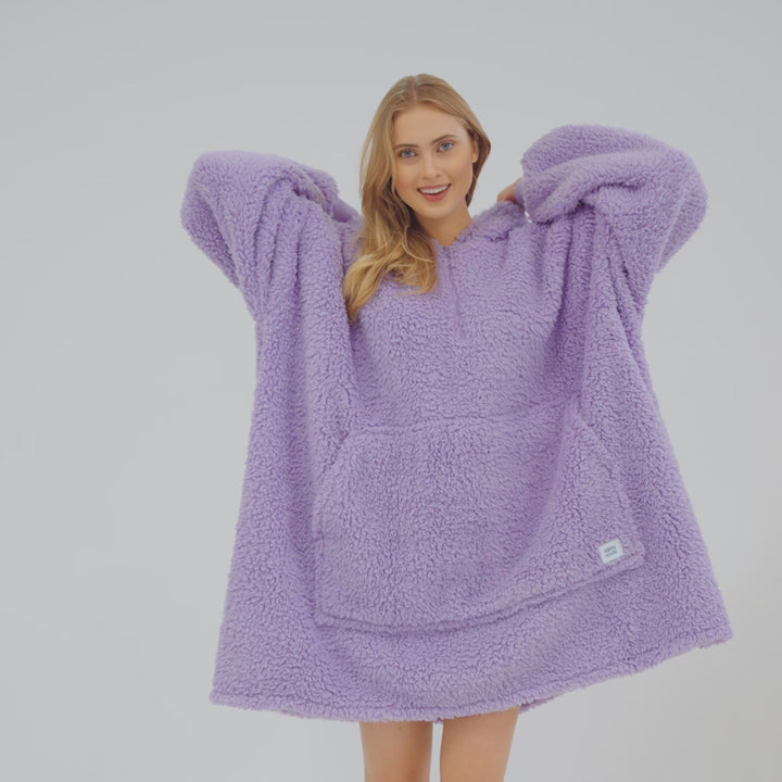 Purple Sherpa HappyHoodie