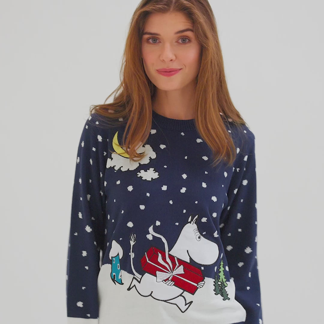 Women's Moomin Troll Christmas Sweater