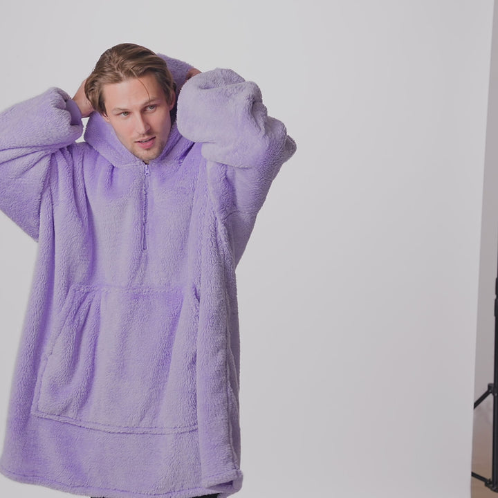 Lavender Teddy HappyHoodie