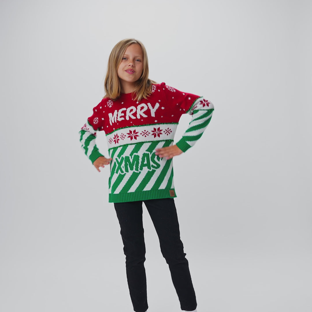 Kids' Merry Xmas Christmas Sweater