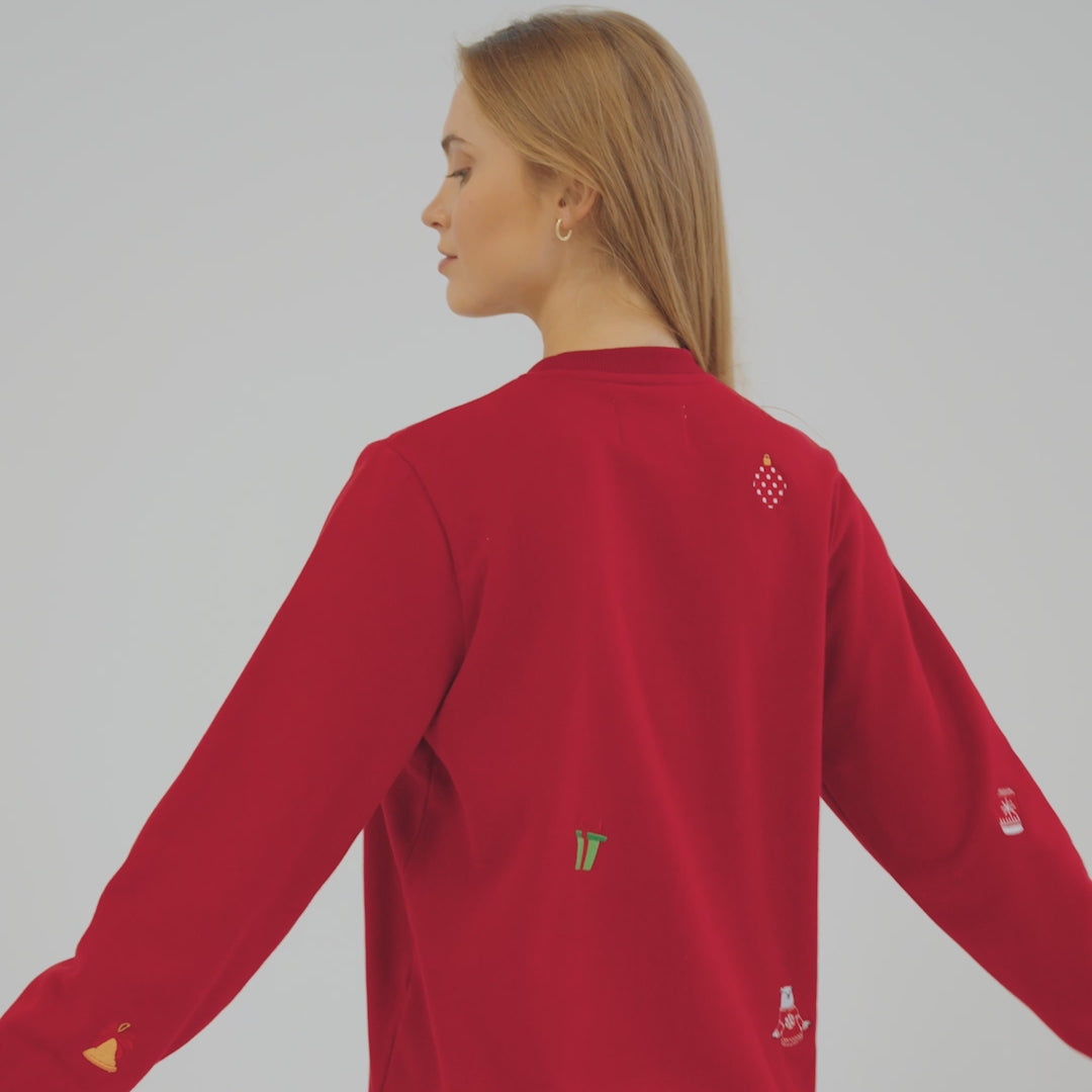 Women's Red Christmas Sweatshirt