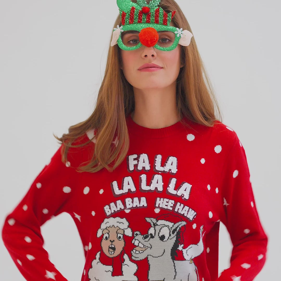 Women's Baa Baa Christmas Sweater